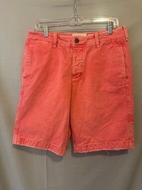 Abercrombie & Fitch Coral Flat-Front Men's Shorts
